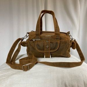 Von Dutch Mini Faux Suede duffel Bag